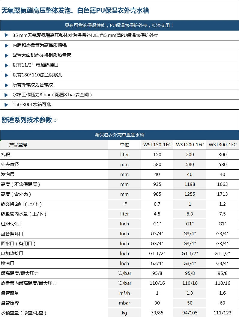 德国博世水箱 采暖热水系统搭配系统炉WST200-1EC