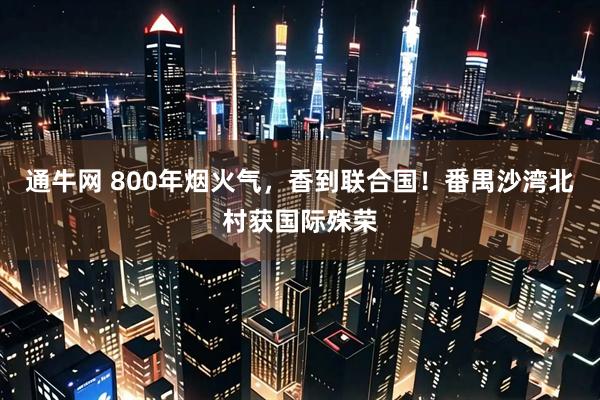 通牛网 800年烟火气，香到联合国！番禺沙湾北村获国际殊荣